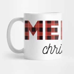 Buffalo Print Merry Christmas Design Mug